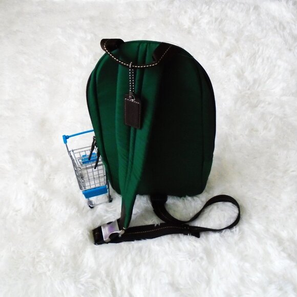 Coach Men Varick Sling Backpack Green F70692 - Picture 2 of 15